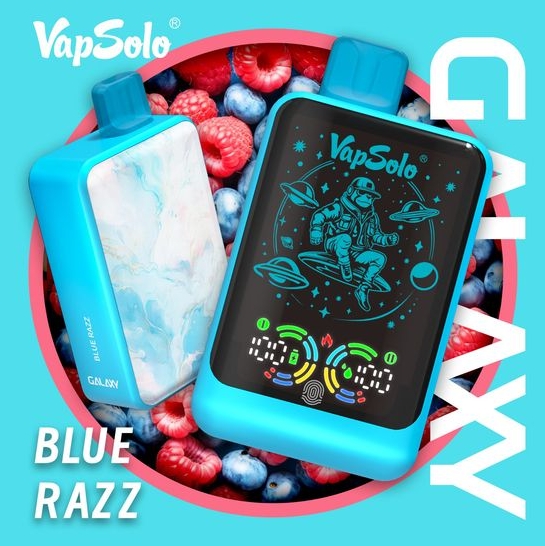 VapSolo GALAXY 30000 Puffs - Mavi Razz: Türkiye’nin Yeni Efsanesiyle Tanışın!