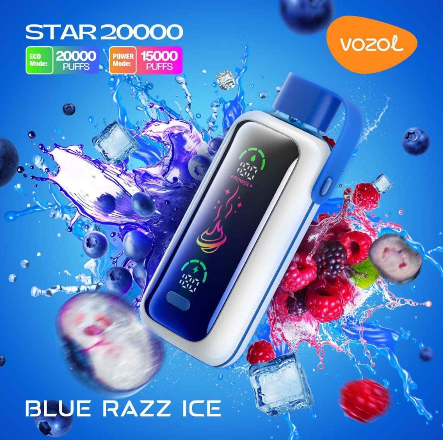 Mavinin İhtişamı: VOZOL STAR 20000 Püf ile Mavi Razz Buz'un Serinletici Devrimi