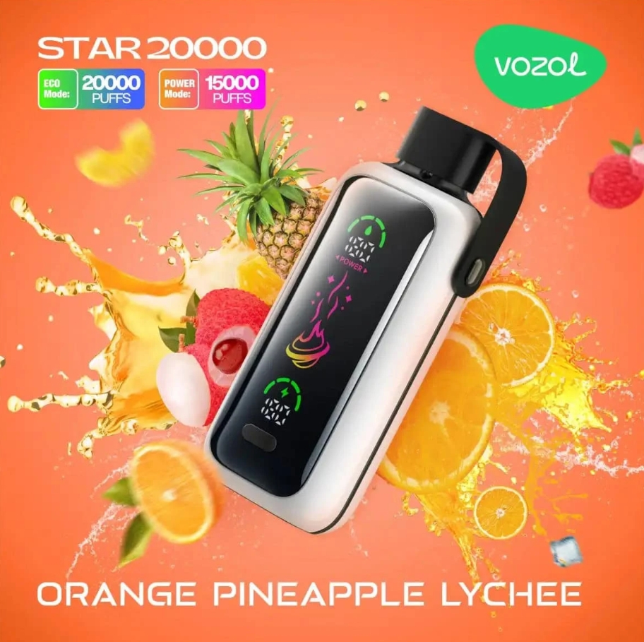 VOZOL STAR 20000 Püf Vape - turuncu ananas lychee: 2025’ün Tropik Rüyası