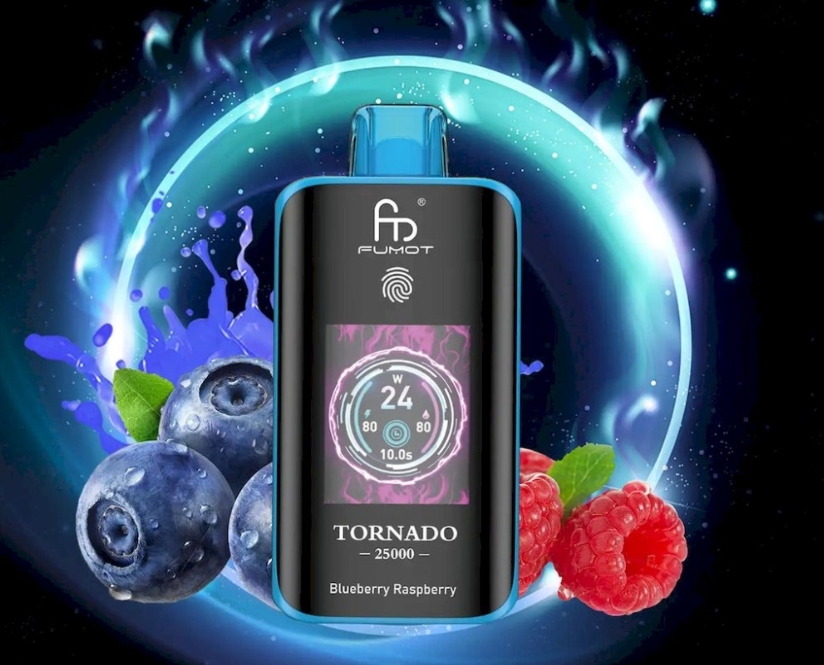 RandM Fumot Tornado 25000 Püf Vape - Yaban Mersini Ahududu: Lezzet Fırtınasının Devasa Sükûneti