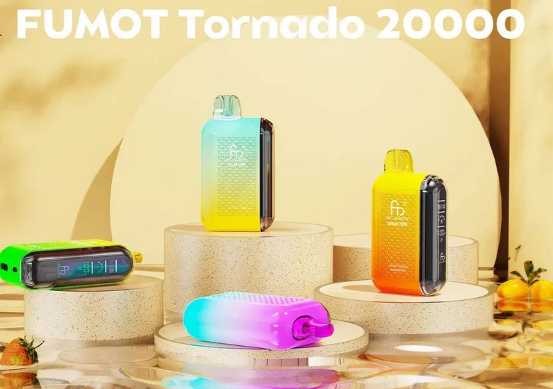 RandM Fumot Tornado 20000 Püf Vape - Mavi Razz: Devasa Lezzet Fırtınası