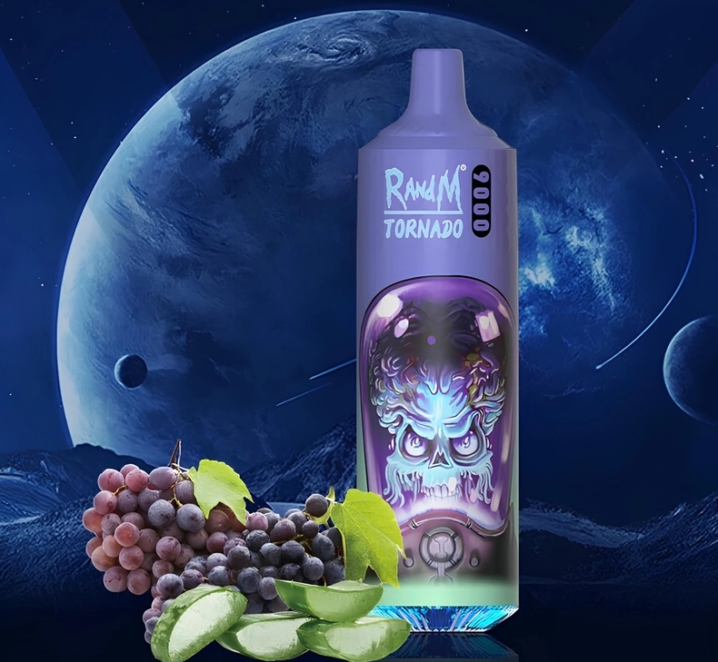 RandM Tornado 9000 Püf Vape: Aloe Üzüm ile Türkiye'nin Nefes Kesici Lezzet Fırtınası