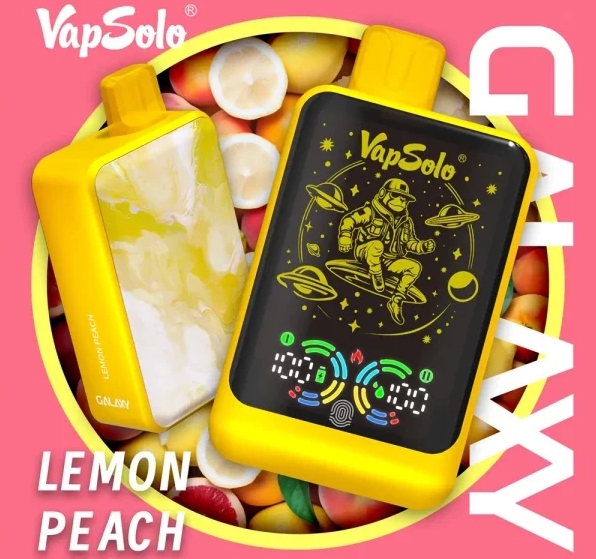 VapSolo GALAXY 30000 Puffs Vape: Limon Şeftali ile Türkiye'nin Uzun Soluklu Yaz Lezzeti